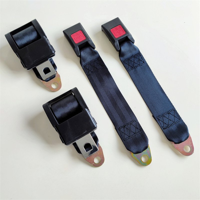 普通半自动无锁两点式安全带校车巴士客车后排中间座椅腰带保险带