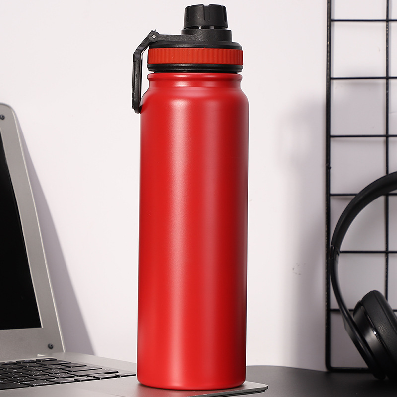 304 Stainless Steel Vacuum Thermos Cup Sports Bottle Outdoor Portable Handle Thermos Cup Travel Car Thermal Insulated Jug