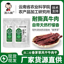 农科院滇二娃风干牛肉干麻辣超干手撕网红解馋小零食品批发牛肉干