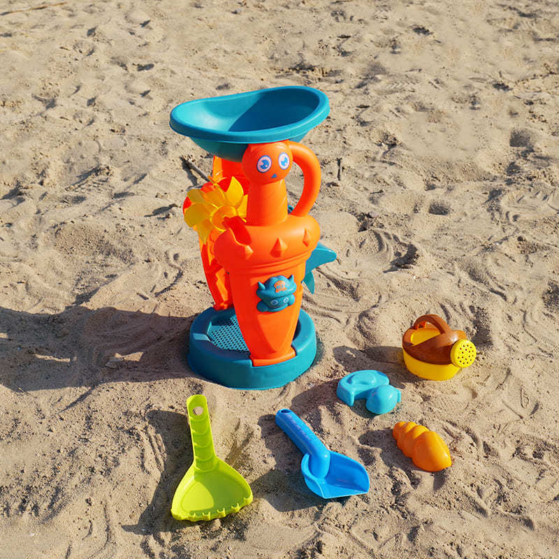 Children's Beach Toy Suit Sand Tools Shovel and Bucket Sand Shovel Child Baby Sand Digging and Playing Hourglass