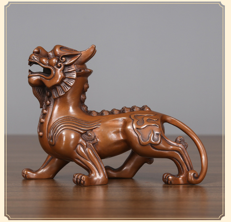 紫铜双角貔貅摆件家居工艺品公司乔迁开业礼品