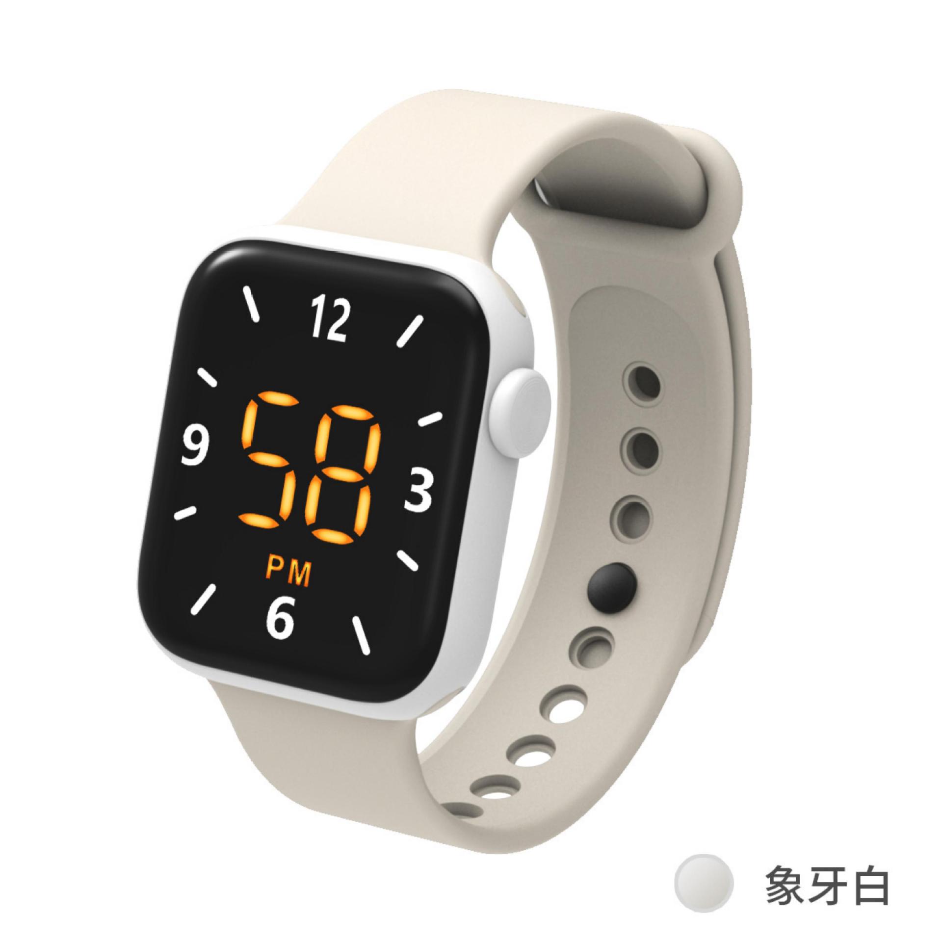 爆款儿童电子手表 led按键学生男女运动手环手表外贸畅销学生手表