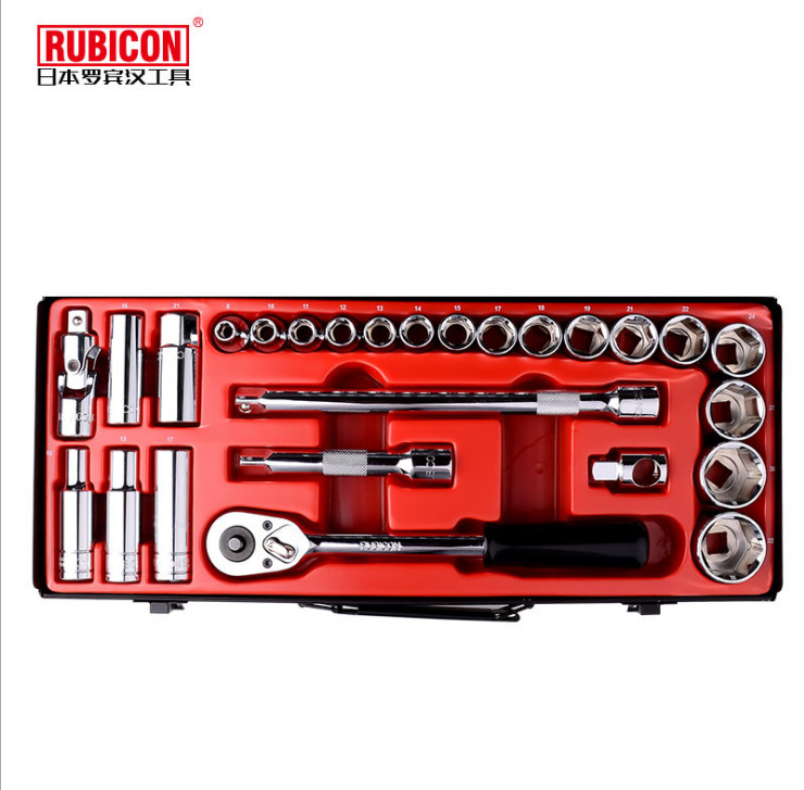 日本罗宾汉rubicon rgs026 26件套套筒扳手 汽修汽保棘轮工具套装