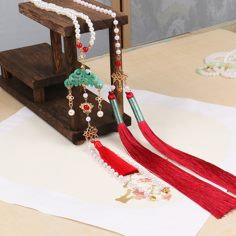 古风汉服璎珞明制百搭软璎珞长流苏穗子项链古装宫廷配饰女饰品