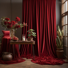 跨境纯色遮阳天鹅绒窗帘客厅卧室高档打孔挂钩遮阳布遮光窗帘成品