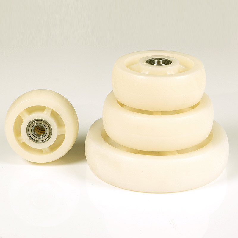 批发4寸5寸6寸8寸加厚白尼龙单轮万向轮片轮子平板手推车脚轮轮子
