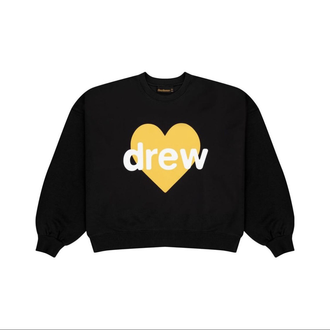 drew house 爱心字母印花圆领套头加绒卫衣男女oversize秋冬卫衣