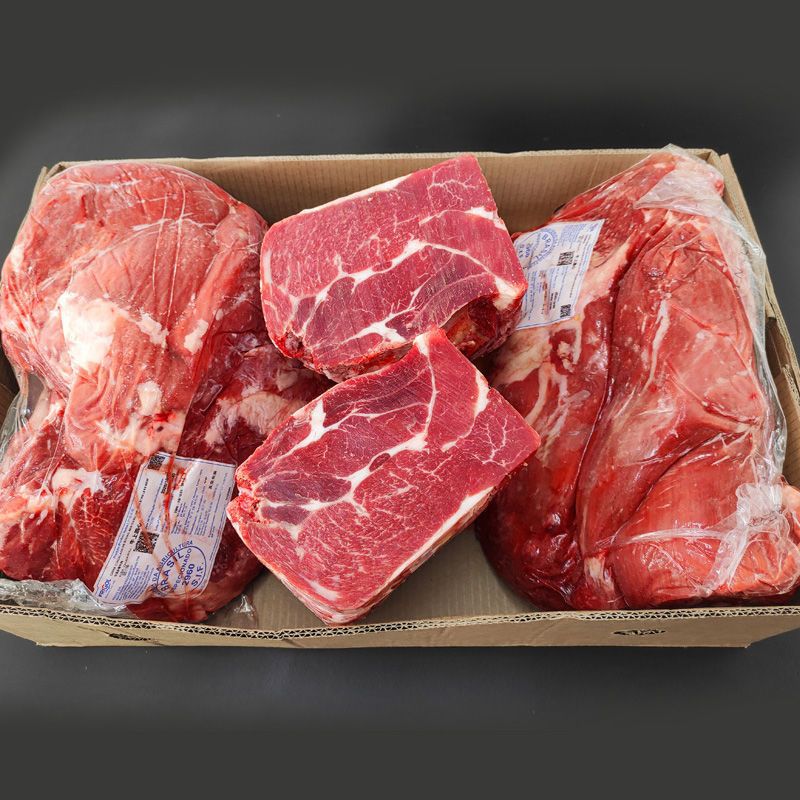 巴西牛上脑肩胛牛肉牛背雪花牛肉商用新鲜冷冻正关原装一件批发
