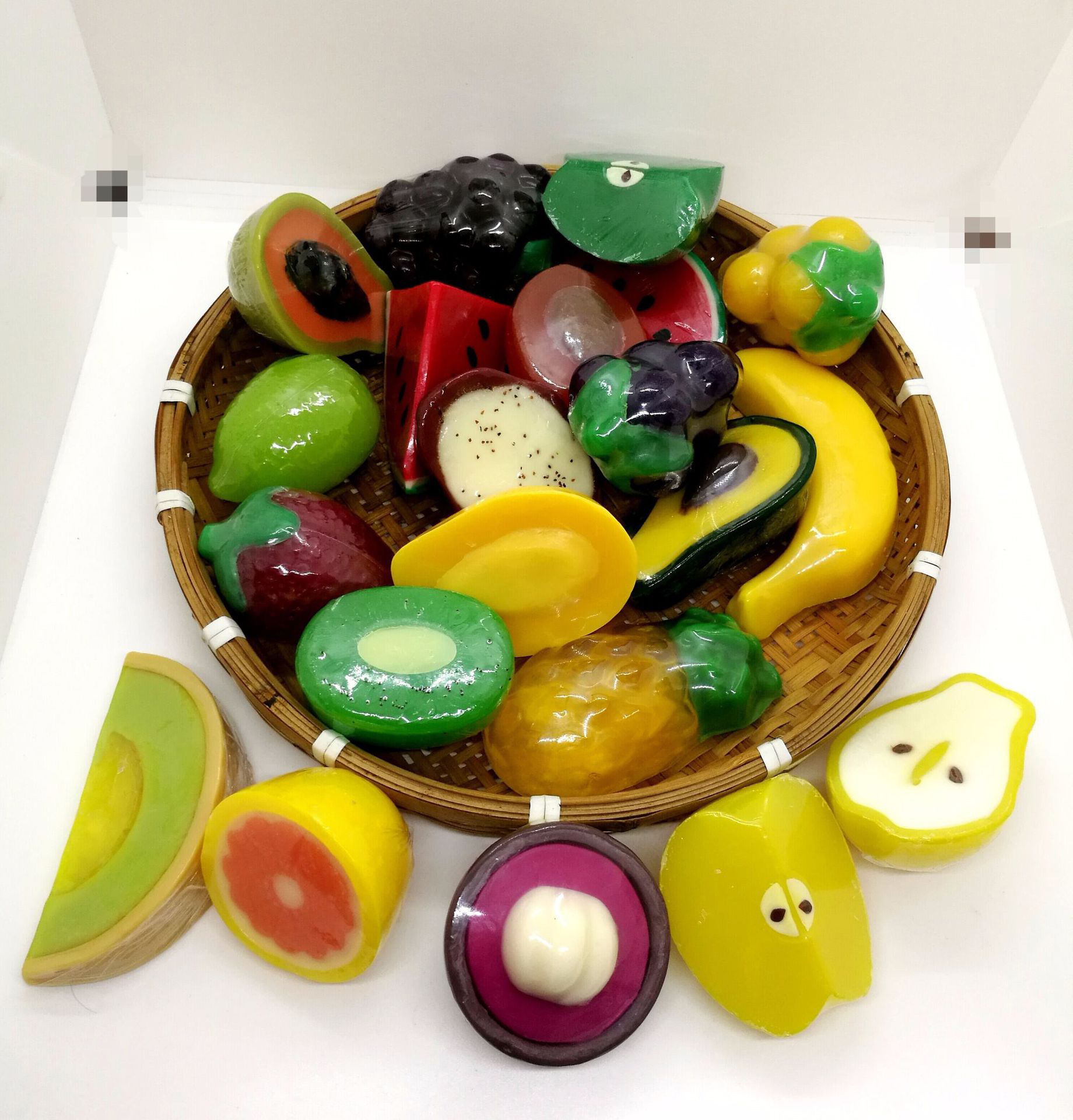 水果造型精油香皂 手工diy香皂水果皂儿童沐浴皂周岁伴手礼香皂