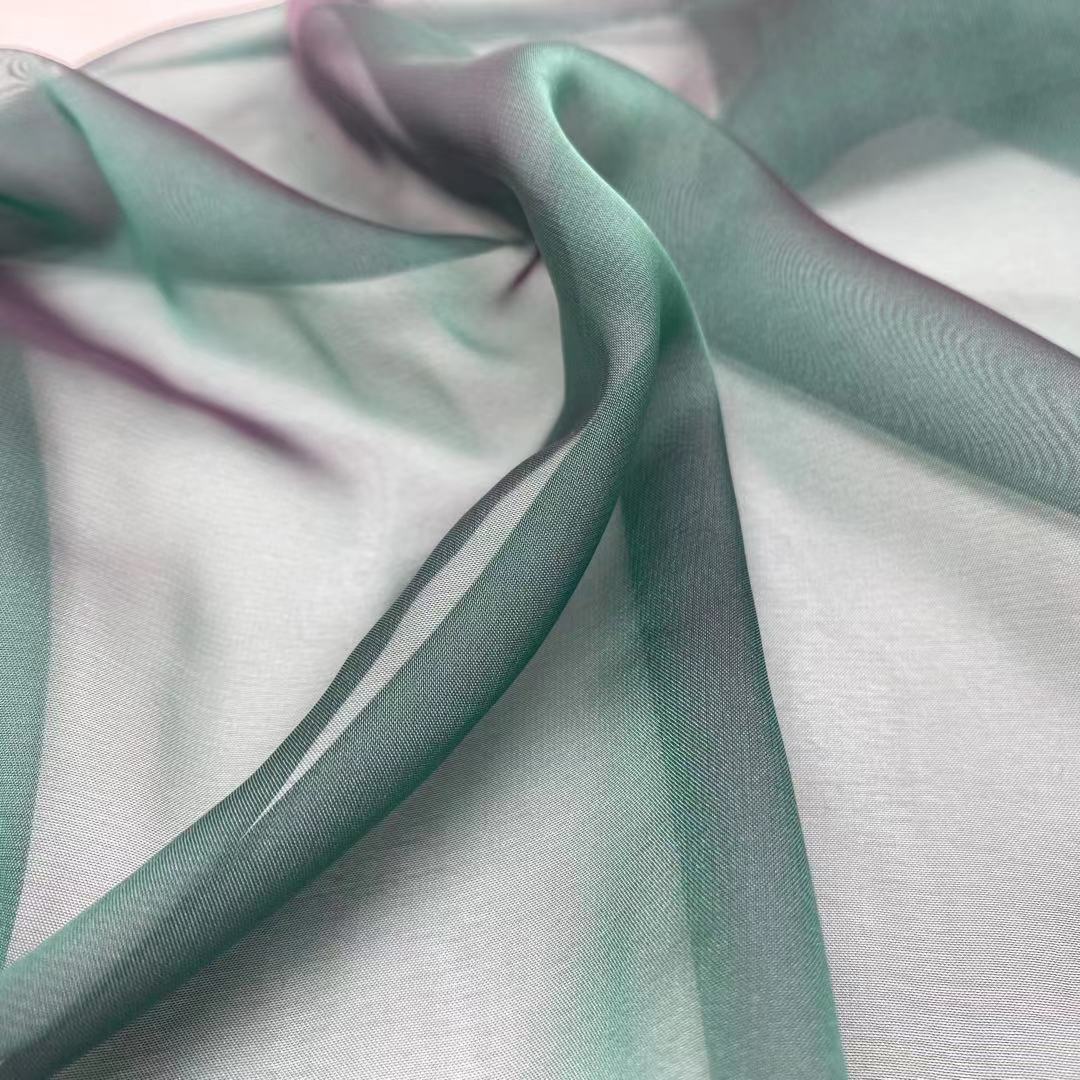 双色阳离子 天丝雪纺幻色面料 连衣裙礼服演出服襦裙面料