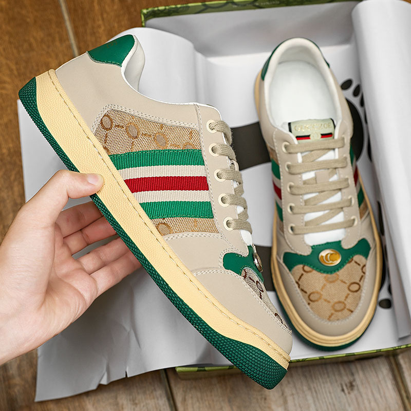 火酷奇男鞋g家做旧脏脏鞋男士休闲板鞋小脏鞋真皮阿甘鞋子男潮鞋