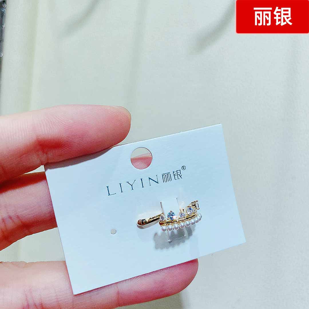 丽银饰品耳饰方形耳环女时尚欧美夸张潮耳钉长款气质耳骨夹6092j