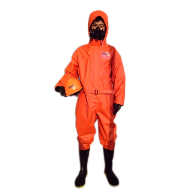 半封闭防化服连体式防液氨化学防化服化工腐蚀性液体喷溅防护服-阿里