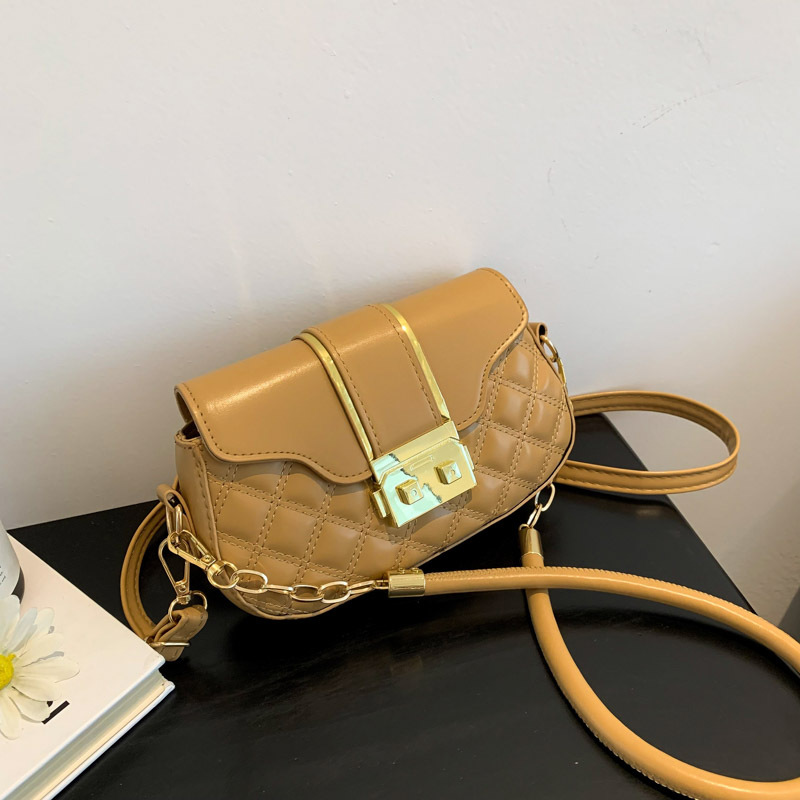 Diamond Embroidery Thread 2023 Western Style Lock Personal Leisure New Popular Chain Crossbody Shoulder Underarm Small Square Bag