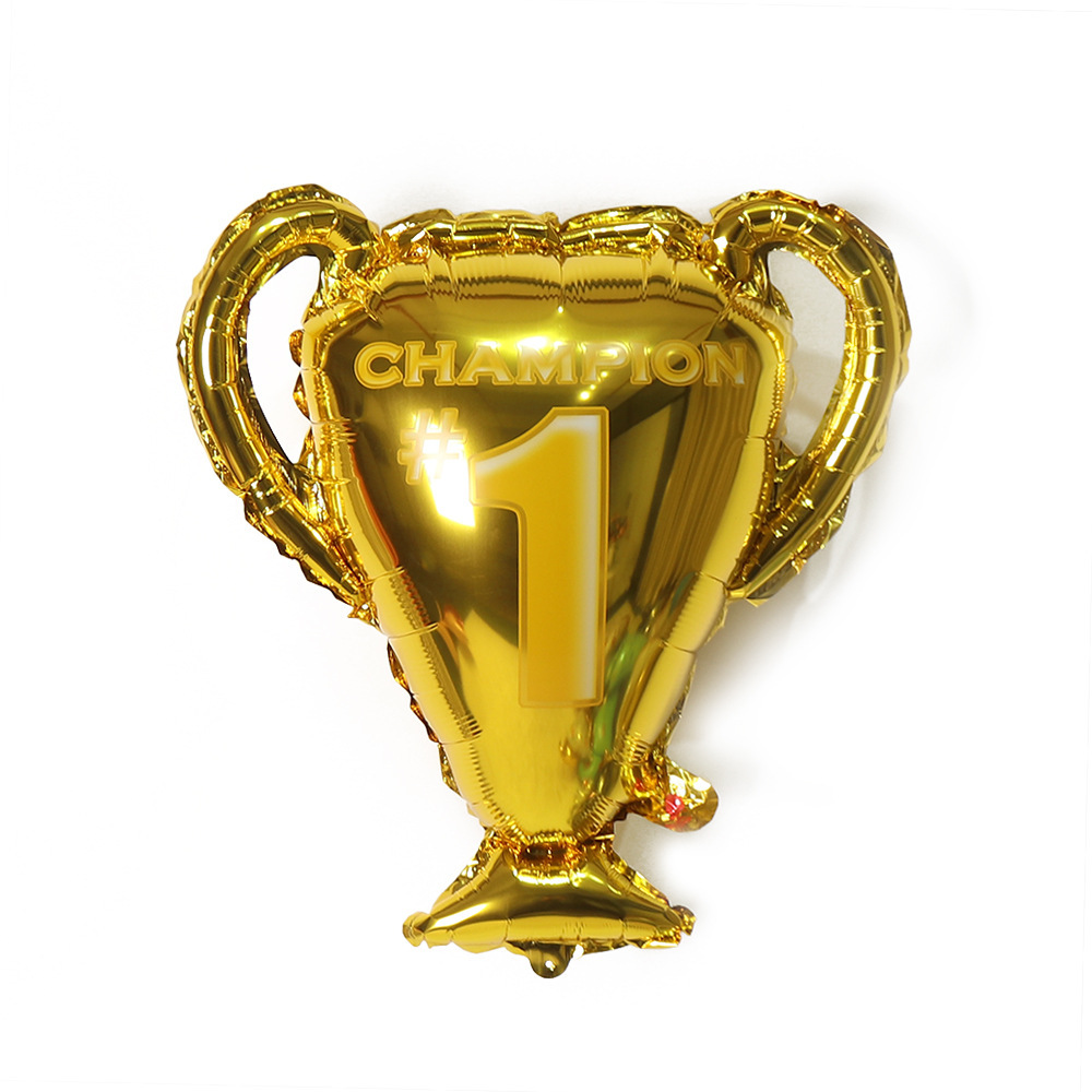 champion奖杯铝膜铝箔气球运动主题派对装饰气球批发气球节日气球