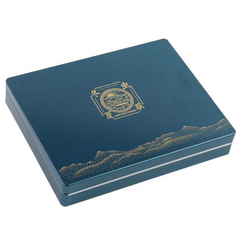 新款虫草包装盒空盒子10管20管30管40管装那曲冬虫夏草礼品盒木盒