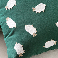 6ILY毛绒抱枕可爱ins风抱枕套绿色办公室沙发客厅儿童睡觉靠垫