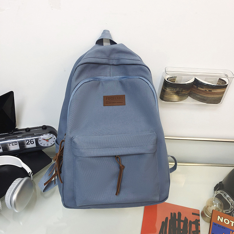 Schoolbag Female Student Middle School Student Nylon Waterproof Backpack Simple Leisure Travel Backpack
