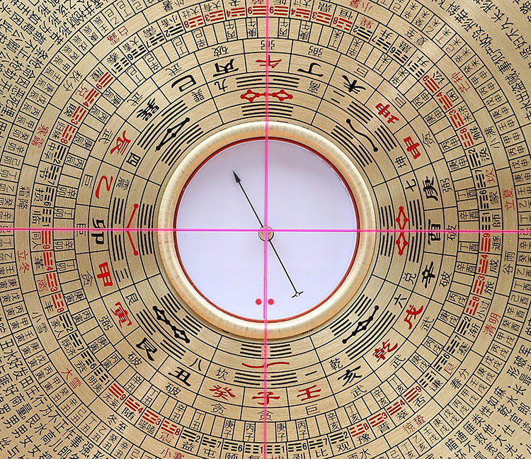 新款罗国源八8寸过路阴阳金锁玉关纯铜风水罗盘罗经仪批发
