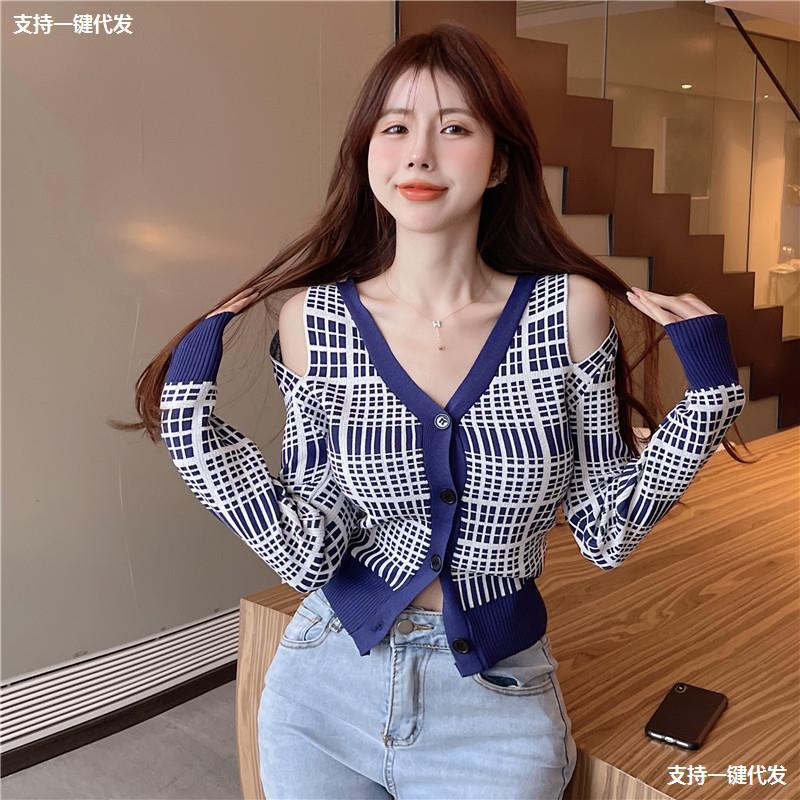 江南修身针织衫