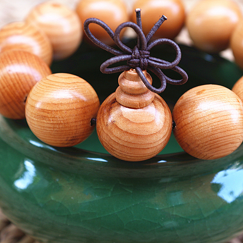 批发天然红豆杉手串老料木质手链念珠车挂饰饰品金丝楠木佛珠新款