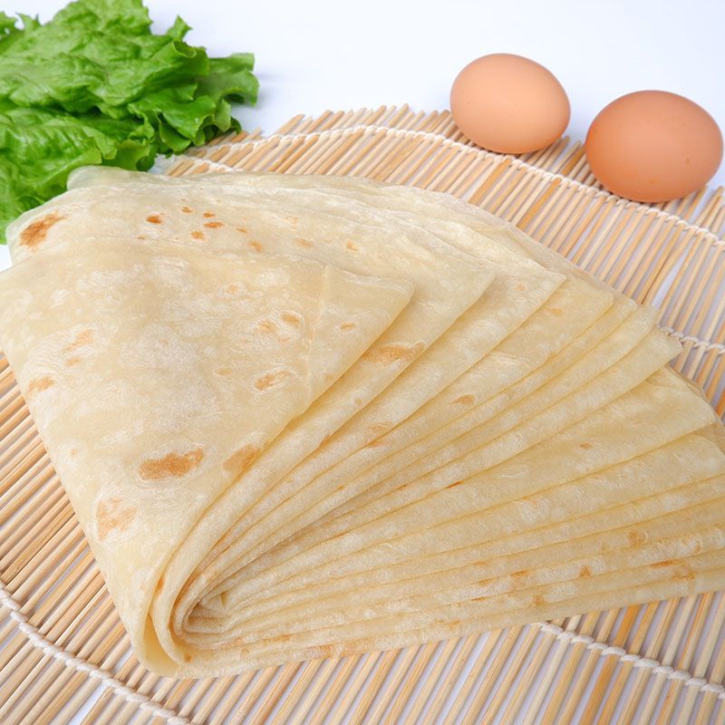山东农家手工大饼手擀饼单饼薄春饼卤肉卷饼皮鸡肉卷面饼早餐面食