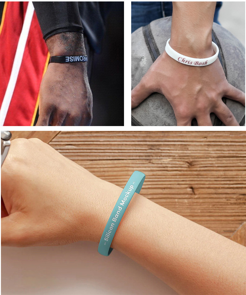 篮球手环nba 明星科比库里欧文莫兰特詹姆斯运动男夜光硅胶手腕带