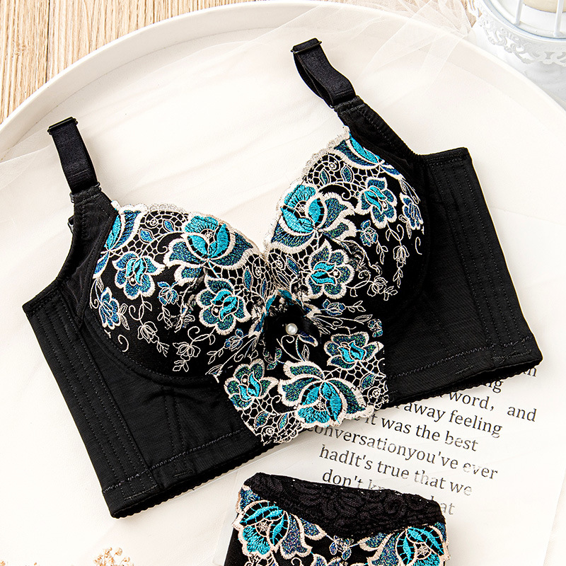 美容院调整型加厚小胸显大聚拢收副乳内衣矫正下垂外扩五排扣文胸