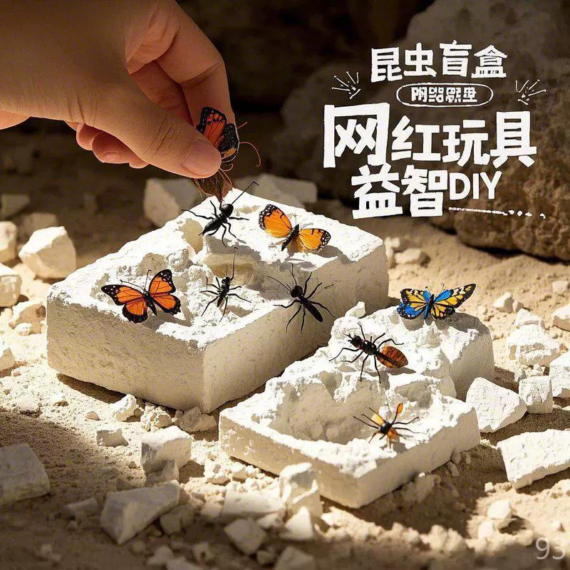 恐龙挖掘玩具考古宝石盲盒DIY手工男孩女孩创意趣味圣诞