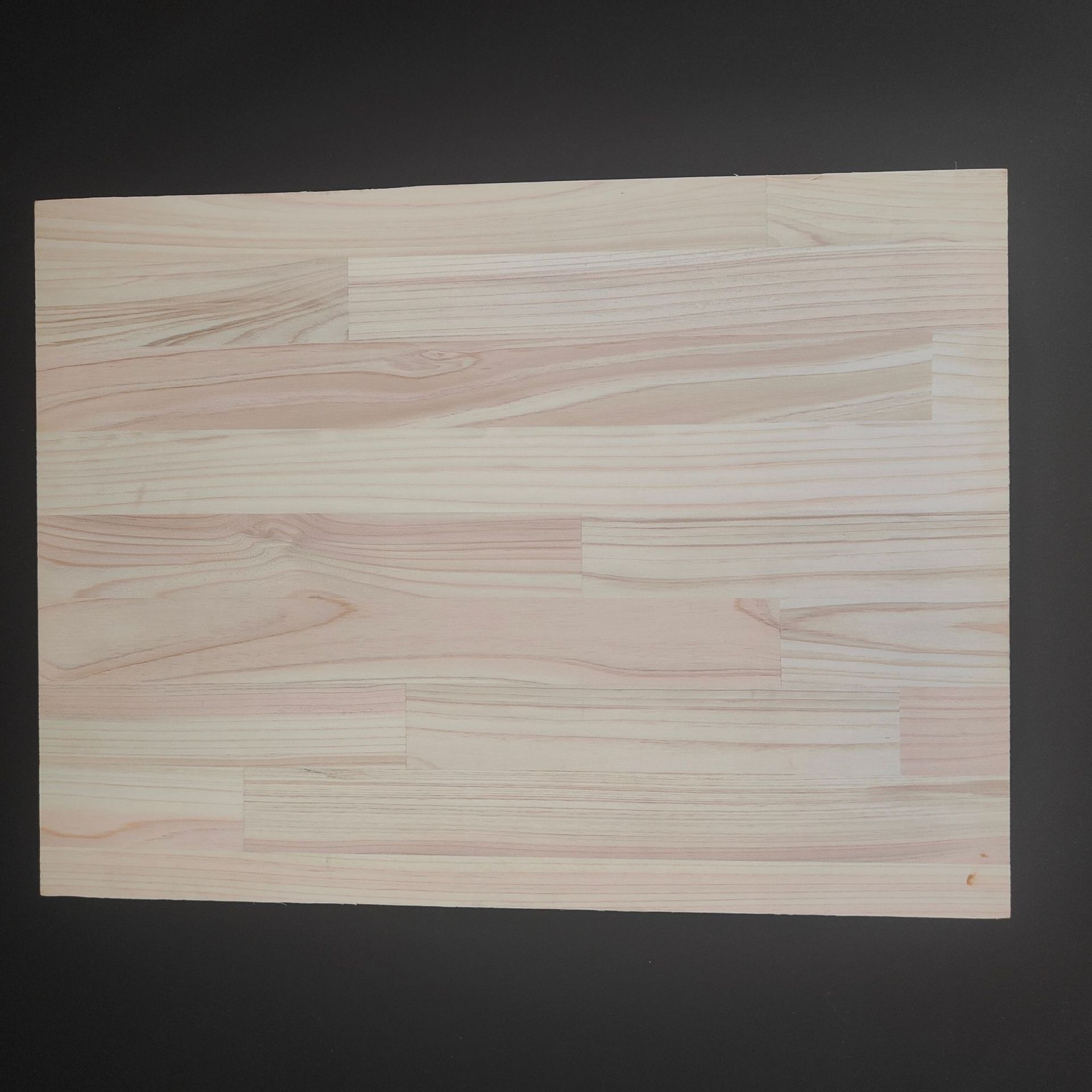 日本桧木集成材暗齿指接板三层复合板定制日本桧木衣柜板