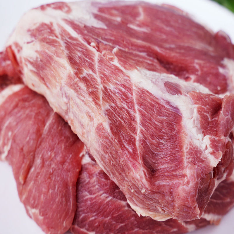 猪肉梅花肉猪肩肉猪颈背肉生猪无骨无皮瘦肉5斤批发速卖通代发