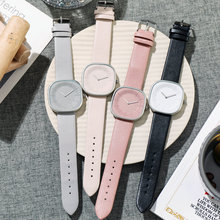 小众设计艺术创意气质手表女学生日式极简奶茶牛奶方糖ins时装表