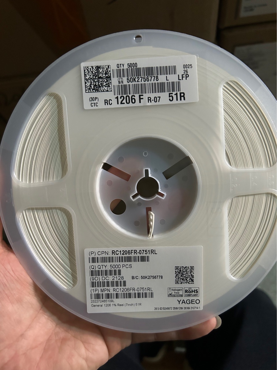 贴片电阻1206 51rf 51r 510 rc1206fr0751rl 原装国巨特价出-阿里巴巴
