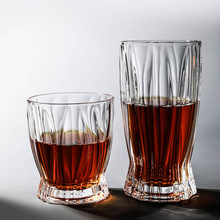 酒杯ins风欧式洋酒杯子水晶玻璃威士忌杯啤酒杯果汁杯饮料杯水杯