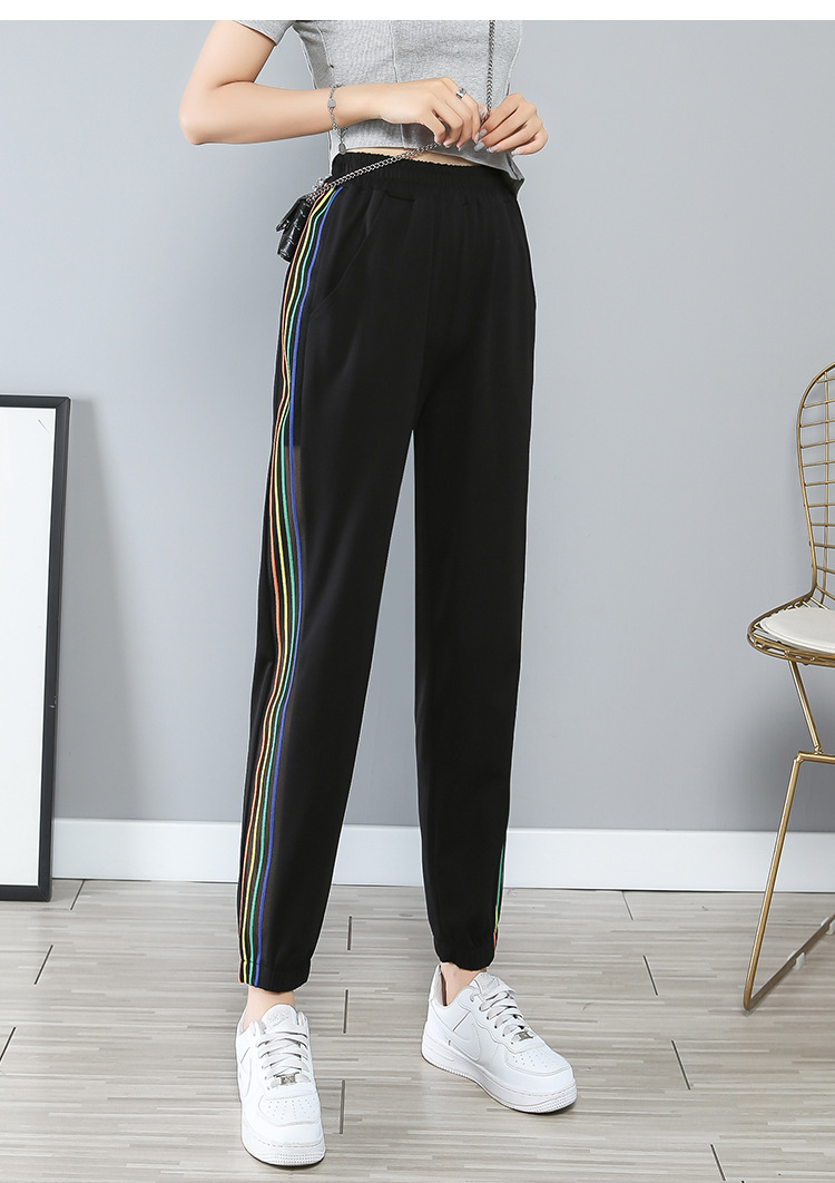 胖mm大码230斤夏大码女装300斤加肥加大裤子240彩虹织带特大k6072