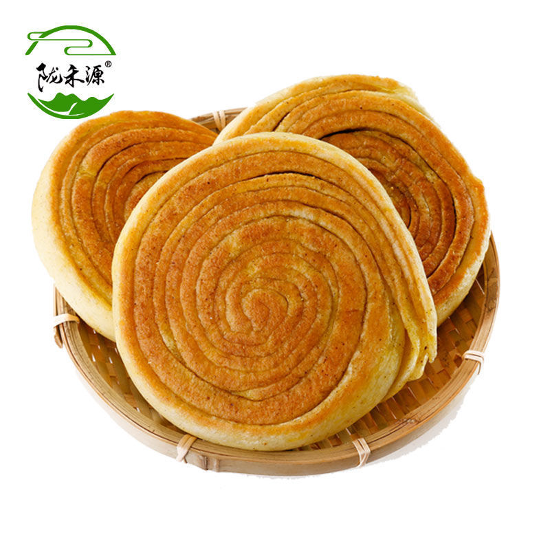 油锅盔油千甘肃庄浪地方特色小吃油馍馍烧饼早餐饼传统糕点美食