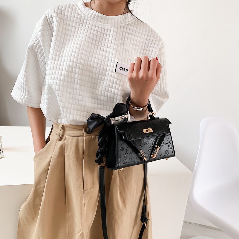 Small Bag for Women 2021 New Fashion Small Square Bag Embossed Handbag High-Grade Shoulder Messenger Bag