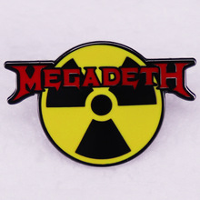 麦格帝斯和放射性标志混搭徽章摇滚音乐珐琅别针重金属爱好者礼物