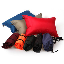 户外自动充气枕便携露营帐篷气垫枕头旅行吹气靠枕家用午睡护颈枕