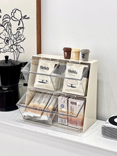 茶包收纳盒茶叶胶囊咖啡带盖防尘置物架办公室茶水间桌面整理架柜
