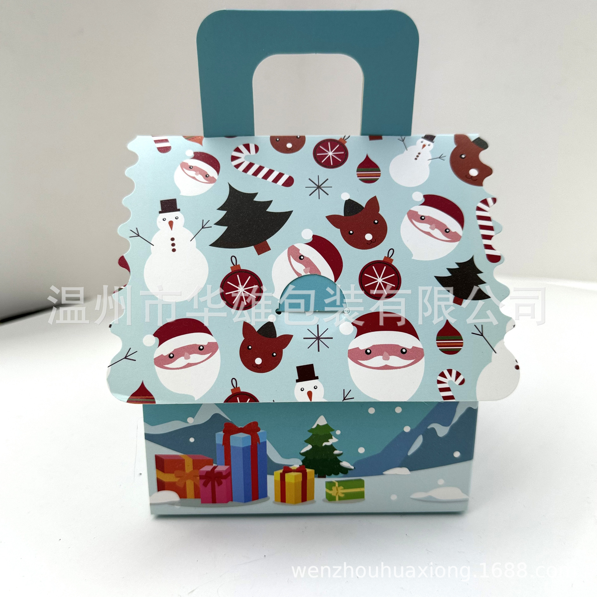 Cross-Border New Arrival Christmas Apple Box Children's Christmas Eve Gift Box Portable Creative Candy Bag Packaging Paper Box