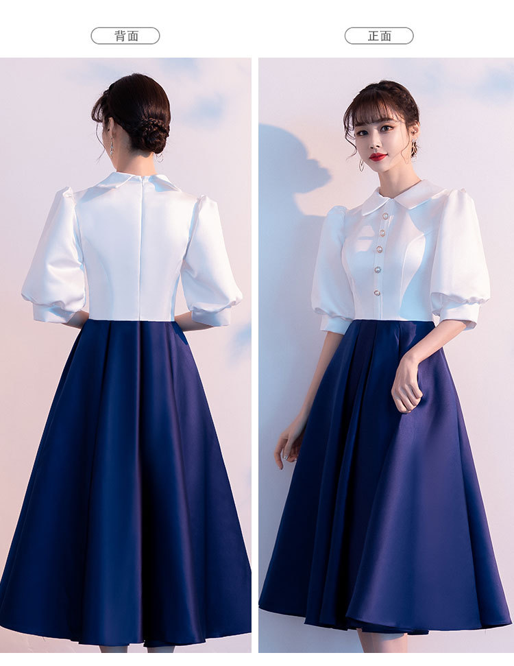 大合唱演出服女长裙2021新款学生诗朗诵表演服装舞台主持指挥礼服