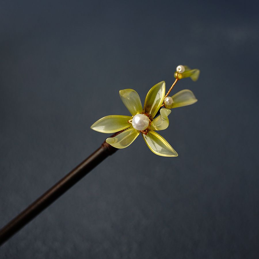 厂货批发簪花录新款原创设计铃兰花发簪步摇流苏簪子古风汉服配饰