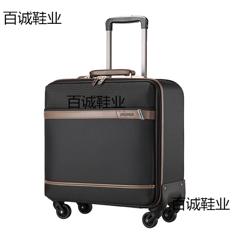 厂家16寸登机箱万向轮牛津布拉杆箱横版行李箱商务两面箱-阿里巴巴
