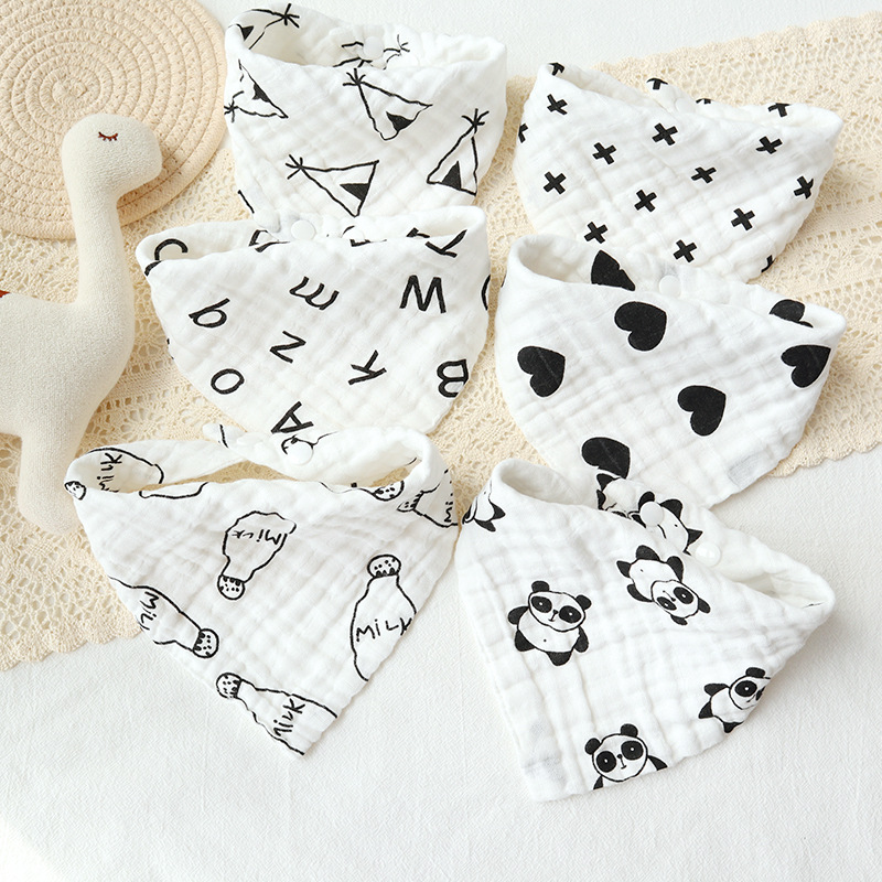 factory direct supply mother baby products gauze saliva towel bib baby bandana bibs baby bib children‘s bib