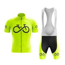 跨境夏季男女短袖骑行服套装透气排汗公路自行车骑行服速降服批发