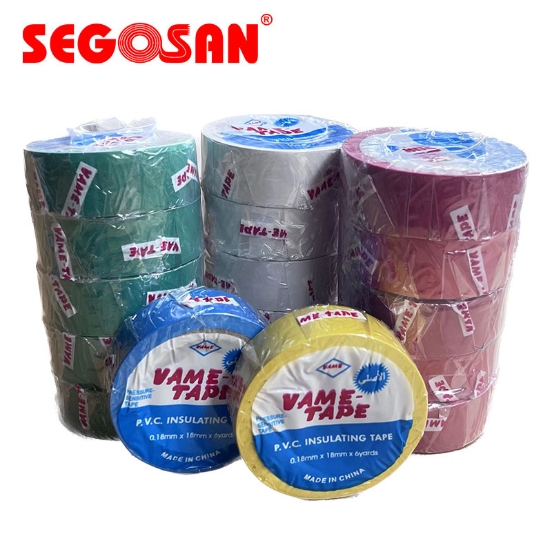 Vame Color PVC Electrical Tape Mixed Color Insulation Tape Automobile Wire Binding Engineering Electrical Wiring Tape