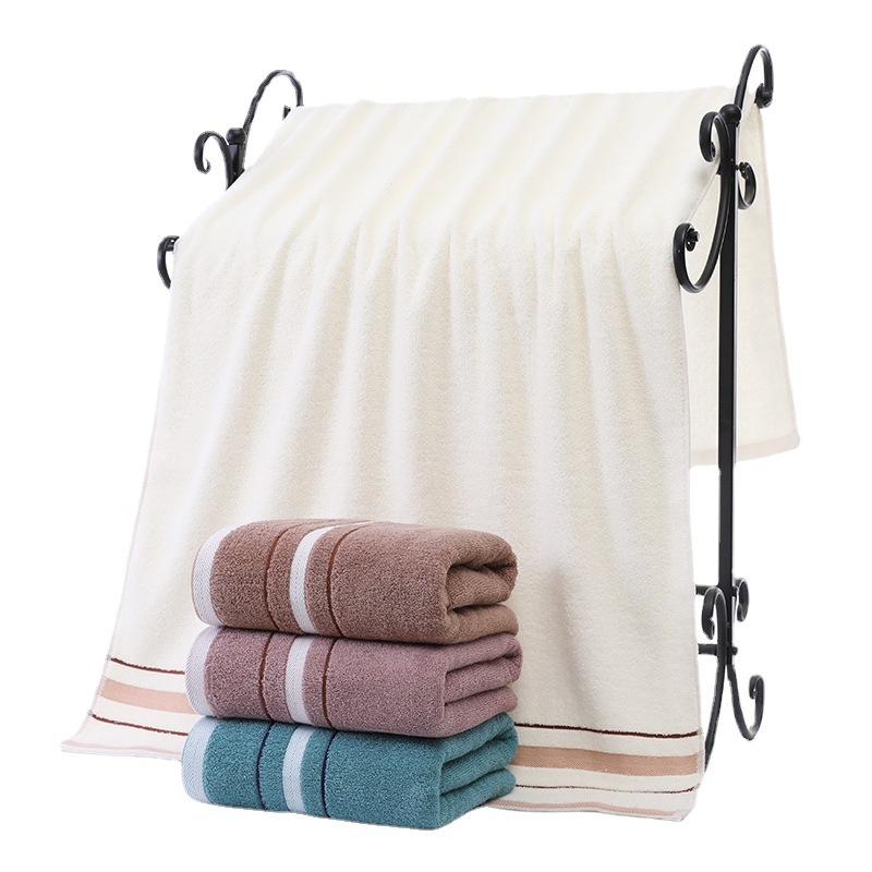 Plain Bath Towel 100% Cotton Bath Towel Adult Home Use Bath Shangchao Hotel Gift Home Daily Cotton Bath Towel Wholesale