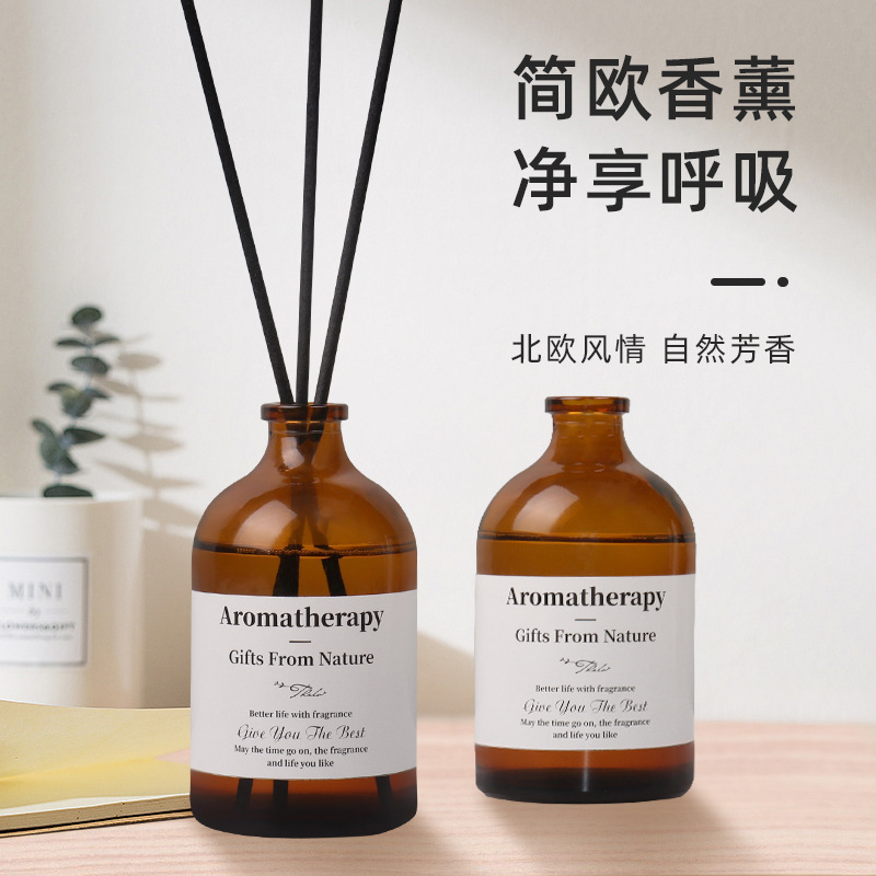 Fire-Free Aromatherapy Factory Wholesale Home Rattan Bedroom Nordic Air Fresh Deodorant Aromatherapy Bottles Toilet Deodorant