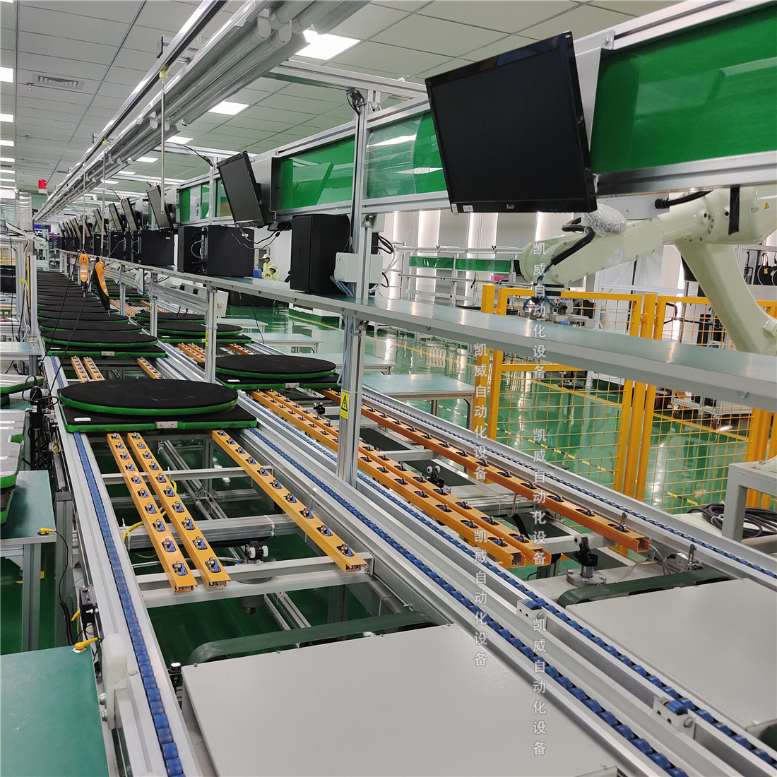 汽车电池组装线 汽车配件生产线 自动化输送线 倍速链流水线双层